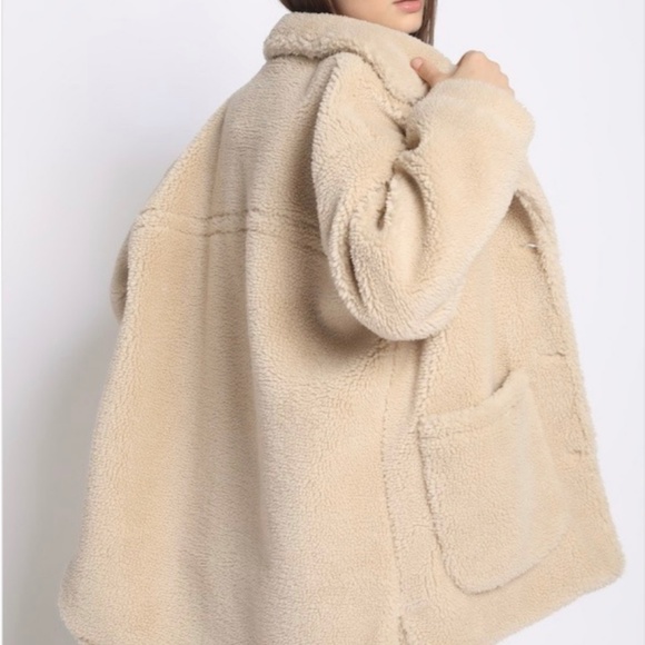 （CLEARANCE）OVERSIZED TEDDY COAT - Picture 5 of 8
